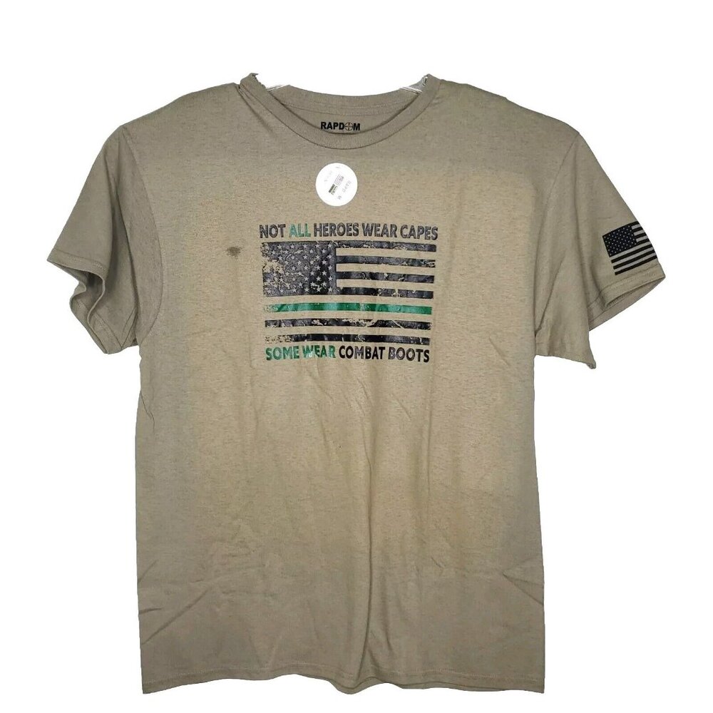Rapid Dominance Tactical Graphic Tee Shirt-Short Sleeve Sand Large